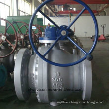 3PC Full Bore Worm Gear Operation Ball Valve